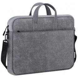 Torba SOLID LEATHER 15,6 cala Szara | PartsPC.pl