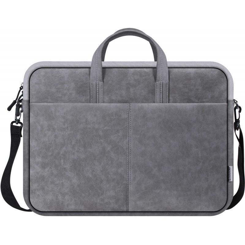 Torba SOLID LEATHER 15,6 cala Szara | PartsPC.pl