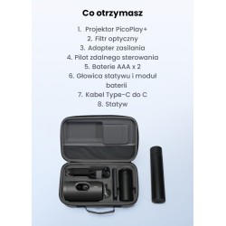 Projektor picoPlay, zestaw: stojak+powerbank | PartsPC.pl