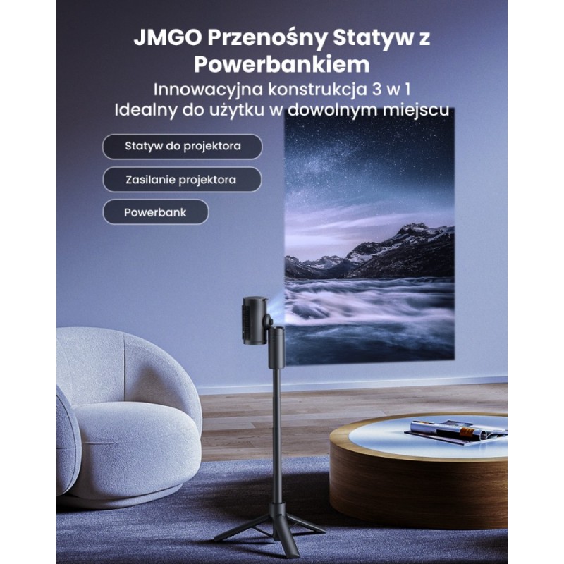 Powerbank ze stojakiem Tripod P0X1 | PartsPC.pl