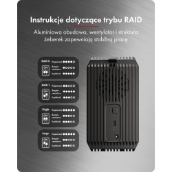 Obudowa IB-RD3720-CU3 RAID 2x2,5/3,5 SATA HDD | PartsPC.pl