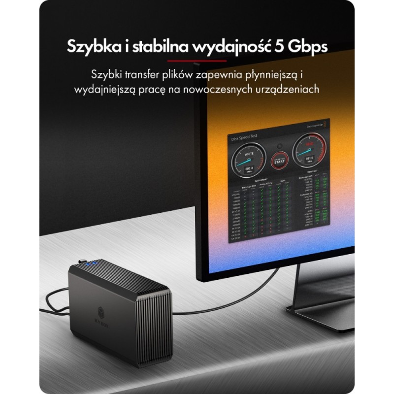 Obudowa IB-RD3720-CU3 RAID 2x2,5/3,5 SATA HDD | PartsPC.pl