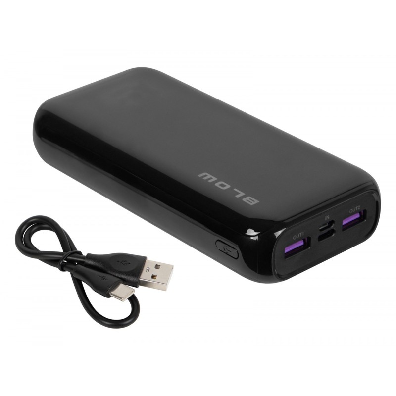 PowerBank 20WPB20F PD 20W 20000mAh Czarny | PartsPC.pl