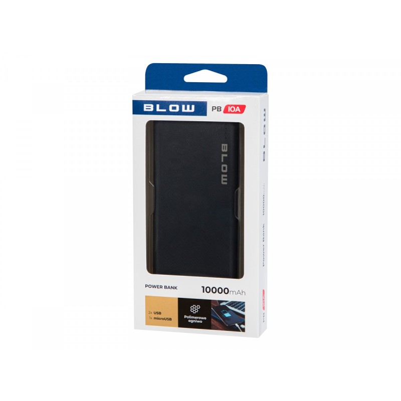Power Bank PB10A 10000mAh Czarny | PartsPC.pl