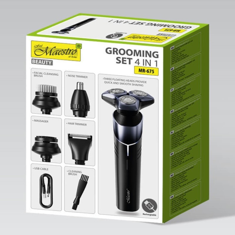 Zestaw do golenia 5w1 USB MR-675 | PartsPC.pl