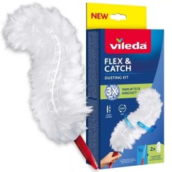 Miotełka do kurzu z krótką rączką + 2 wkłady Flex & Catch | PartsPC.pl