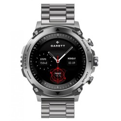 Smartwatch Atom srebrny stalowy | PartsPC.pl
