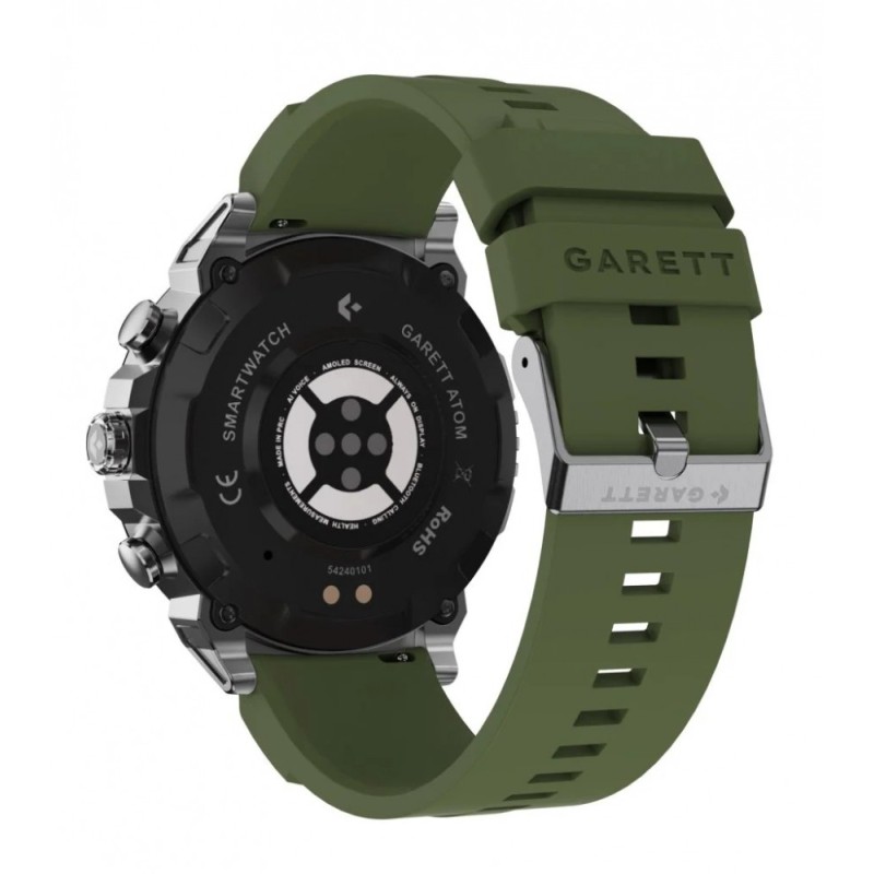 Smartwatch Atom srebrny stalowy | PartsPC.pl