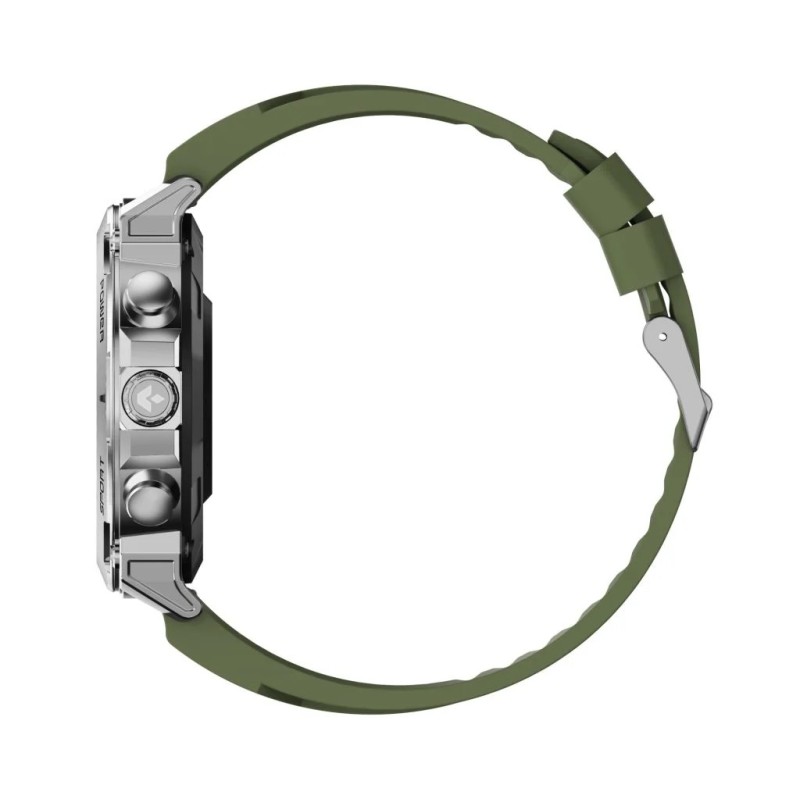 Smartwatch Atom srebrny stalowy | PartsPC.pl