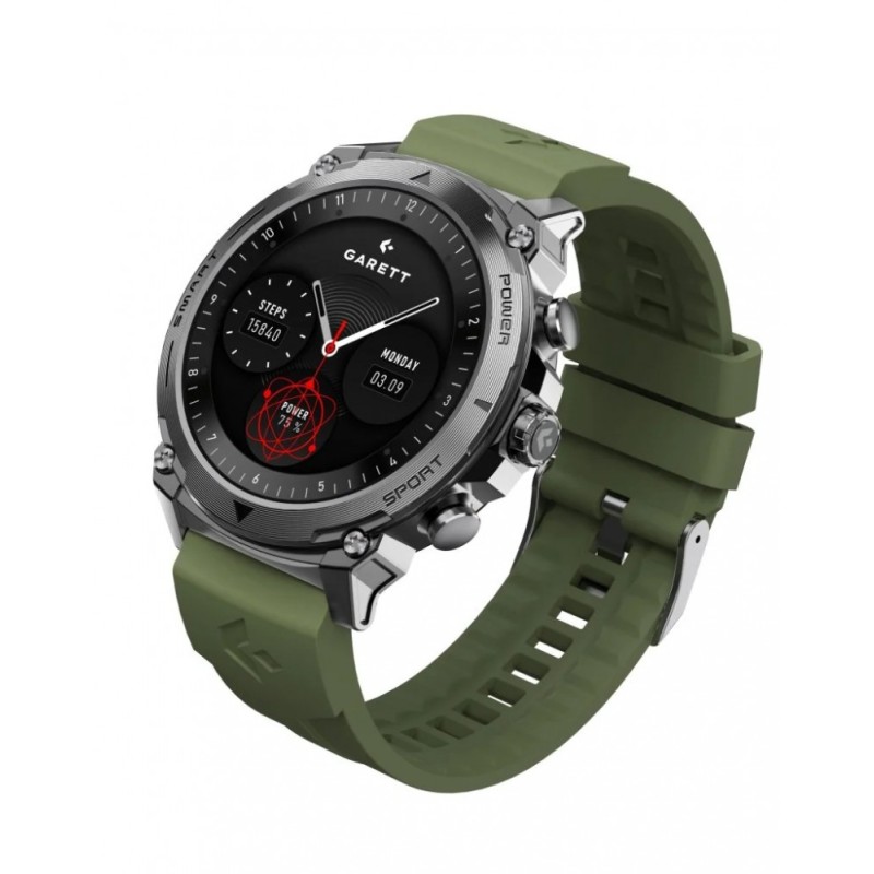 Smartwatch Atom srebrny stalowy | PartsPC.pl