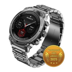 Smartwatch Atom srebrny stalowy | PartsPC.pl