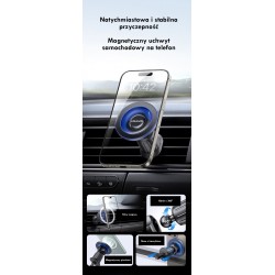 Uchwyt samochodowy do kratki ZJ081 magnetyczny | PartsPC.pl