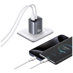 Ładowarka sieciowa T66 45W CC290 GaN Fast charge 1xUSB-A 1xU… | PartsPC.pl
