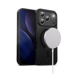 Etui Hybrid Frost MAG Cover iPhone 17 Pro MagSafe Czarne | PartsPC.pl