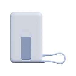 PowerBank Magnetic 10000 z podstawką niebieski | PartsPC.pl