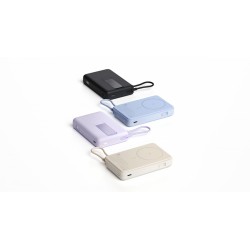 PowerBank Magnetic 10000 z podstawką niebieski | PartsPC.pl