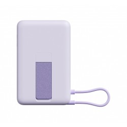 PowerBank Magnetic 10000 z podstawką fioletowy | PartsPC.pl