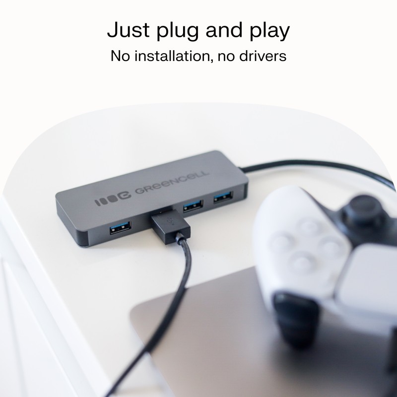 HUB Basic USB-A do 4x USB-A 3.0 | PartsPC.pl