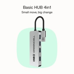 HUB Basic USB-A do 4x USB-A 3.0 | PartsPC.pl