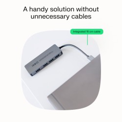 HUB Basic USB-A do 4x USB-A 3.0 | PartsPC.pl