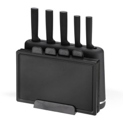 Zestaw noży + desek na podstawce MR-1412-BLACK | PartsPC.pl
