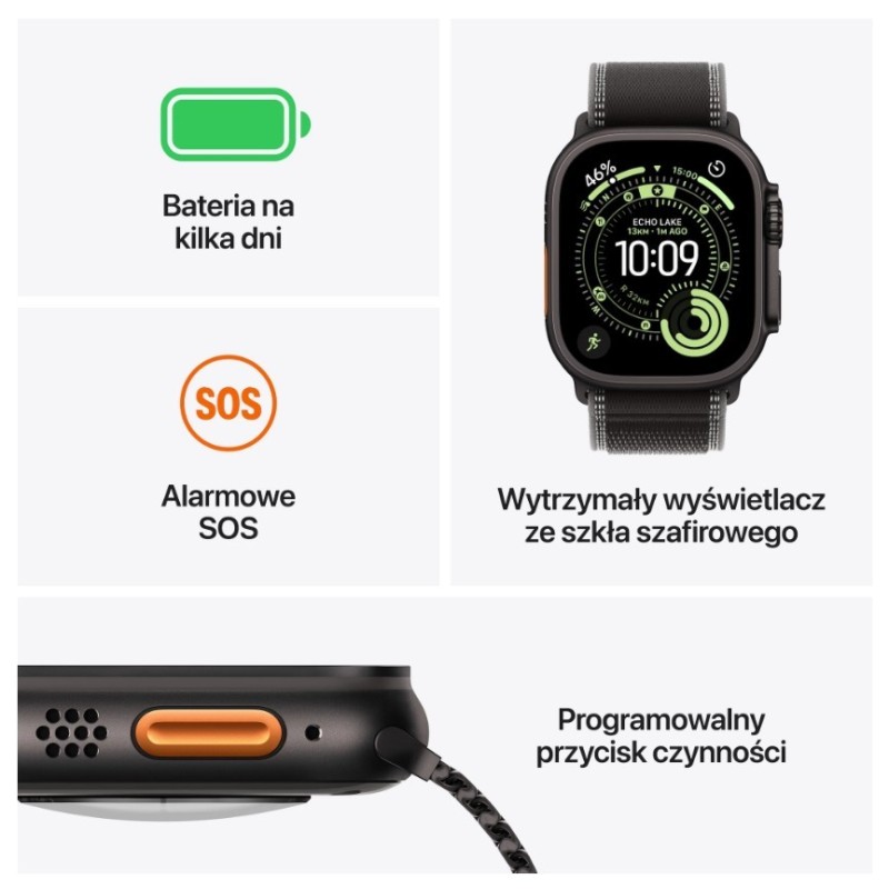 Watch Ultra 3 GPS + Cellular koperta 49 mm z tytanu w kolorz… | PartsPC.pl