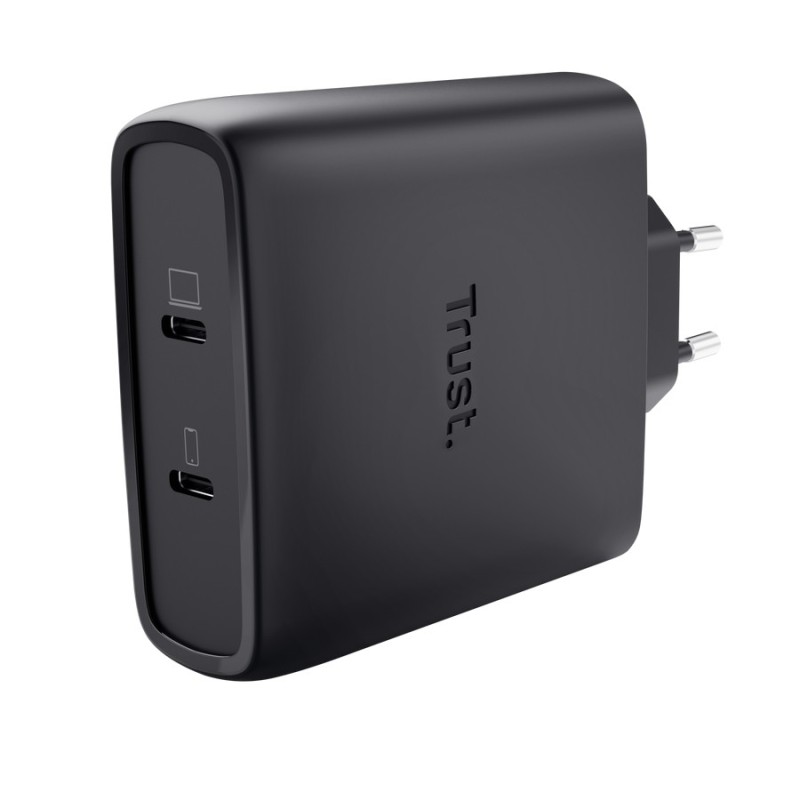 Ładowarka MAXO GaN 100W 2x USB-C czarna | PartsPC.pl