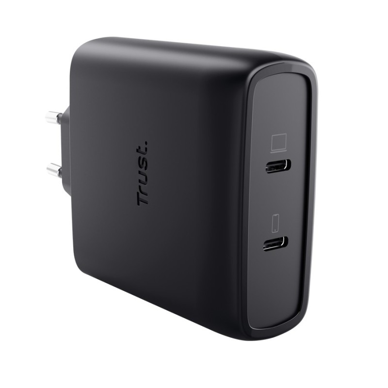 Ładowarka MAXO GaN 100W 2x USB-C czarna | PartsPC.pl