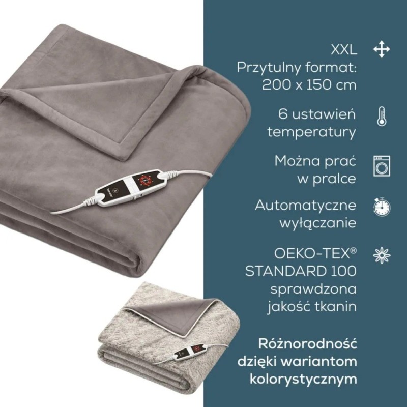 Koc rozgrzewający HD150 XXL Cosy Taupe | PartsPC.pl