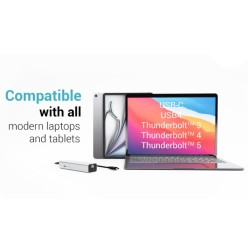 HUB USB-C Charging Metal 5 port with USB-C video 8K + Power … | PartsPC.pl