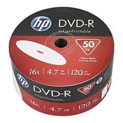 HP DVD-R 4.7GB x16 50P Printable DME00070WIP-3 | PartsPC.pl
