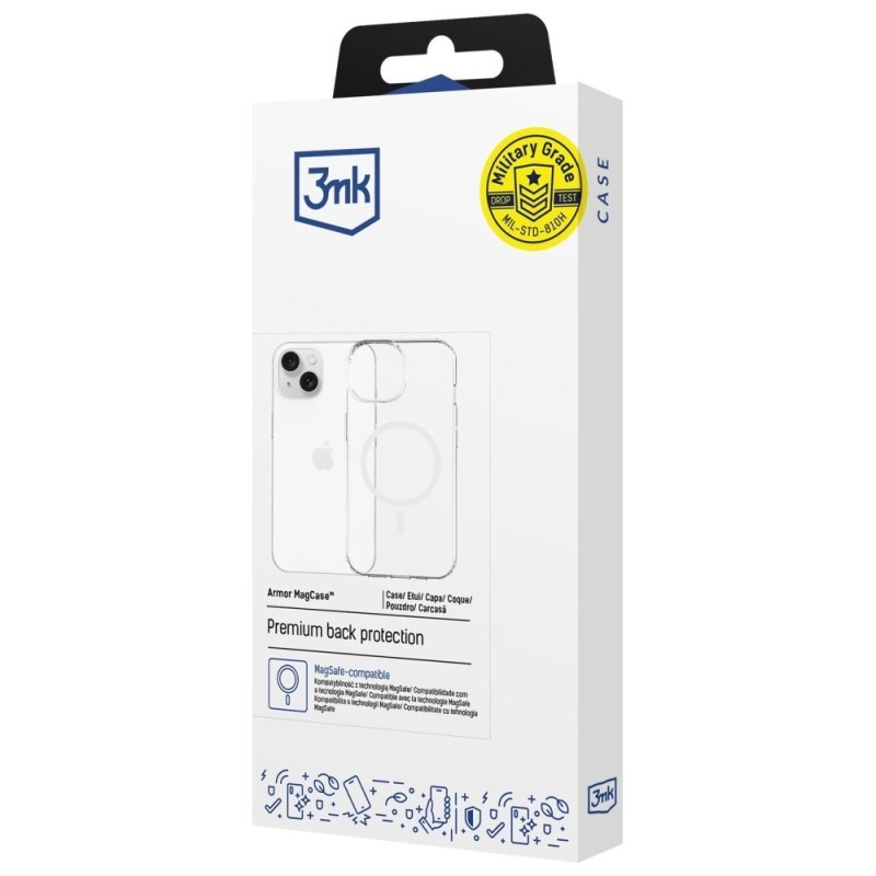 Etui Armor MagCase do iPhone 13/14 MagSafe przezroczyste | PartsPC.pl