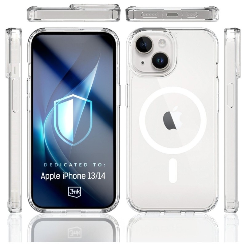 Etui Armor MagCase do iPhone 13/14 MagSafe przezroczyste | PartsPC.pl