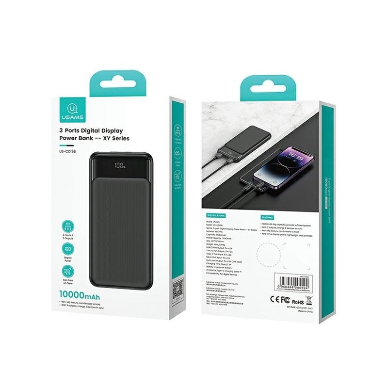 Ładowarka sieciowa 30W 1xUSB-C 1xUSB-A Fast czarging Czarna | PartsPC.pl