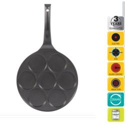 Patelnia Aluminiowa na 7 placków z powłoka non-stick 27cm | PartsPC.pl