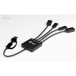 HUB USB-C/USB-A Cable 4 port (2x USB-C 2x USB-A) | PartsPC.pl