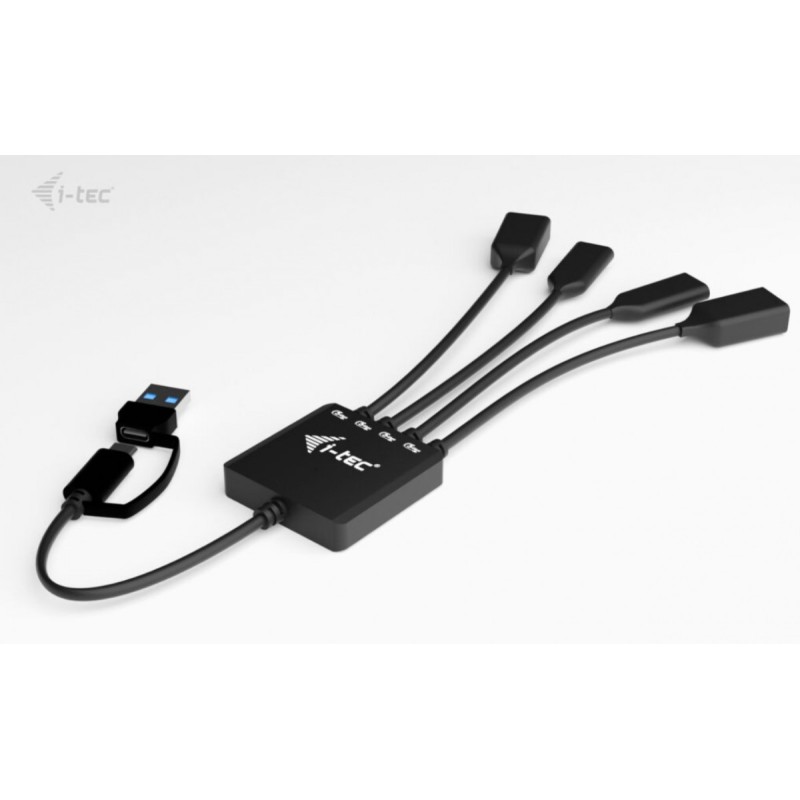 HUB USB-C/USB-A Cable 4 port (2x USB-C 2x USB-A) | PartsPC.pl