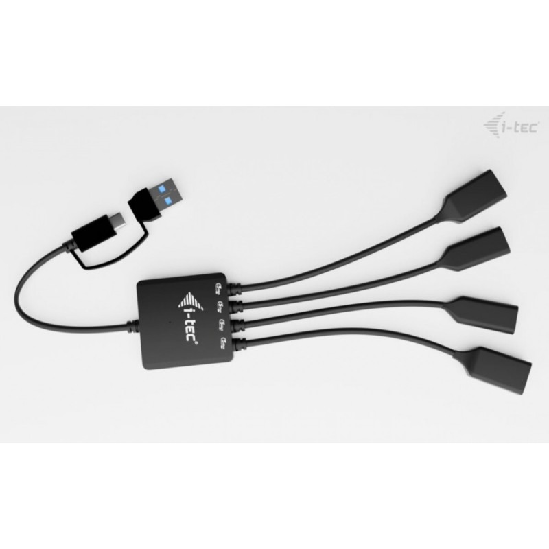 HUB USB-C/USB-A Cable 4 port (2x USB-C 2x USB-A) | PartsPC.pl