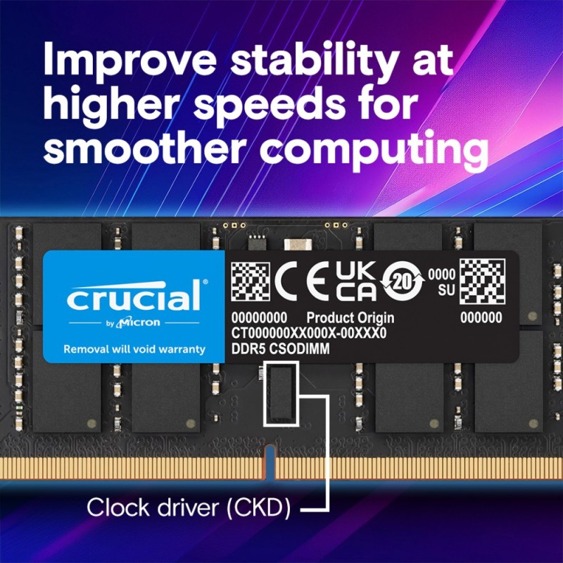 Pamięć do notebooka DDR5 CSODIMM 24GB (1*24GB)/6400 CL52 | PartsPC.pl