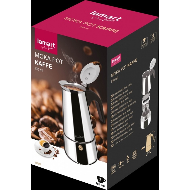 Kawiarka włoskie espresso LT7075 100ml, MOKA KAFFE | PartsPC.pl