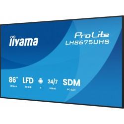 Monitor 86 cali LH8675UHS-B2AG,24/7,IPS,ANDROID.11,4K,  WiFi… | PartsPC.pl