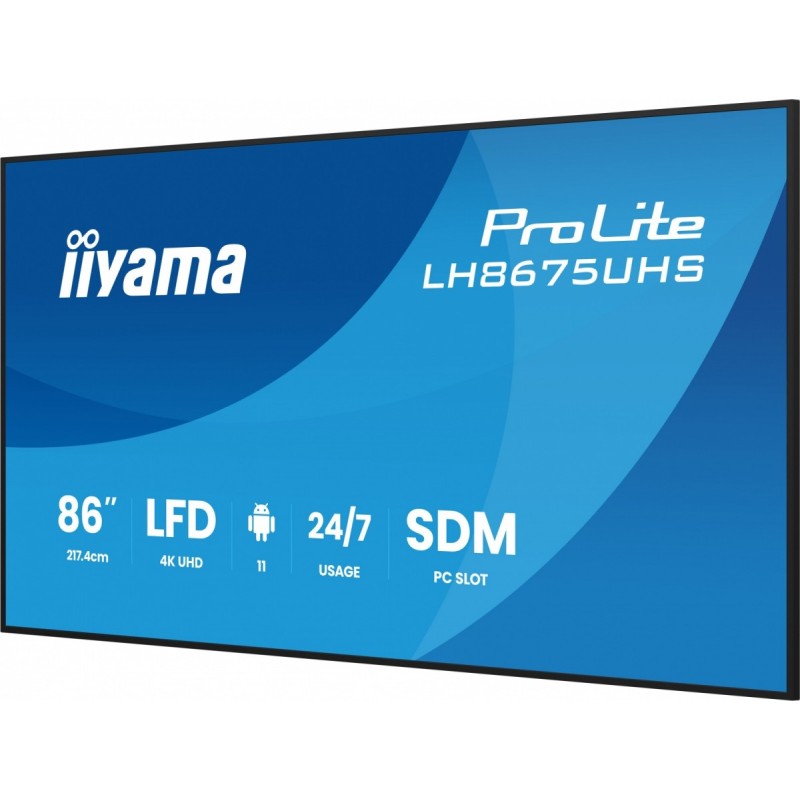 Monitor 86 cali LH8675UHS-B2AG,24/7,IPS,ANDROID.11,4K,  WiFi… | PartsPC.pl