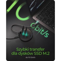 Stacja klonująca+dockująca dla 2xNVMe M.2SSD IB-1612MCL-C31 | PartsPC.pl