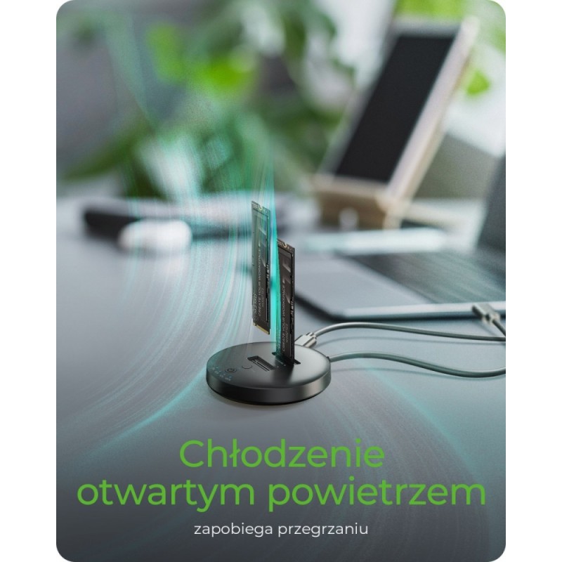 Stacja klonująca+dockująca dla 2xNVMe M.2SSD IB-1612MCL-C31 | PartsPC.pl