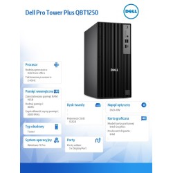 Komputer Dell Pro Tower Plus QBT1250 W11Pro U7 265/16GB/512G… | PartsPC.pl