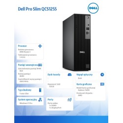 Komputer Dell Pro Slim QCS1255 W11Pro Ryzen 3 8300G/8GB/512G… | PartsPC.pl