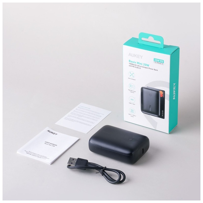PB-Y55 MINI PowerBank 10000mAh 22.5W 2xUSB PD QC | PartsPC.pl