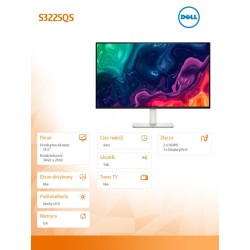 Monitor S3225QS 31.5 cala VA 4K/HDMI/DP/Głośniki/3Y | PartsPC.pl