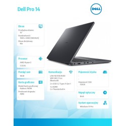 Laptop Dell Pro 14 PC14255/AMD Ryzen 5 PRO 230/16GB/512GB SS… | PartsPC.pl