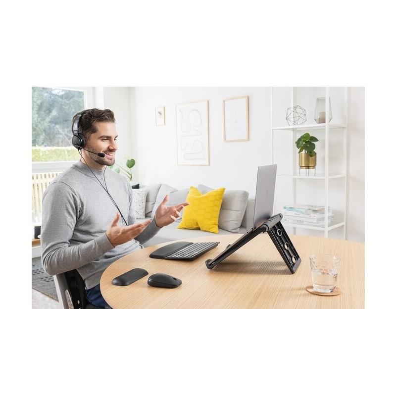 Podkładka ErgoSoft pod klawiaturę, czarna | PartsPC.pl